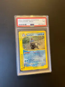 Feraligatr 12/165 Holo Expedition Pokemon Card PSA 7 NM - Image 3