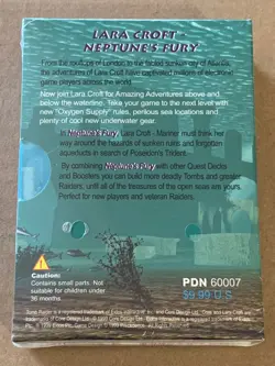 TOMB RAIDER LARA CROFT NEPTUNE'S FURY CCG 50 CARD QUEST DECK SEALED 1999 BOOSTER - Image 2