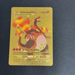 Charizard VMAX - 143/293 Gold Foil Pokemon Card Mint Condition Fan Art Card - Image 3