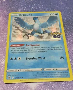Articuno Pokemon Card TCG Pokemon Go 024/078 Holo Rare Near Mint - Image 1