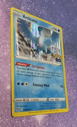 Articuno Pokemon Card TCG Pokemon Go 024/078 Holo Rare Near Mint - Image 2