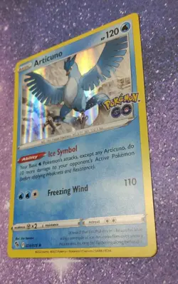 Articuno Pokemon Card TCG Pokemon Go 024/078 Holo Rare Near Mint - Image 3