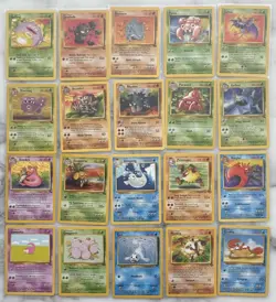 Pokemon TCG Vintage 20-Card Lot 1999 Jungle/Fossil/Water Rhydon Slowbro Dewgong - Image 1