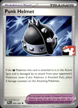 Punk Helmet 092/094 Uncommon Prize Pack Series Cards Pokemon Near Mint - Image 1