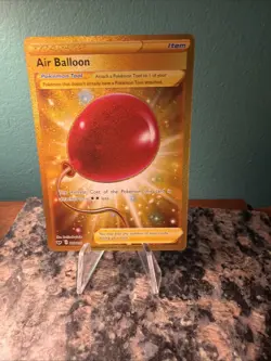 Pokemon TCG Sword & Shield Base Air Balloon Card 213/202 Secret Rare Gold NM!! - Image 1