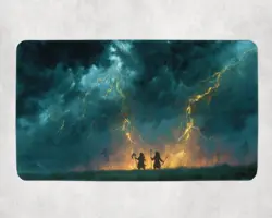 Tribal Shaman Themed Playmat - Kawaii Anime Style Gaming Mat for MTG/TCG - Image 1