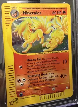 CGC 7 - Ninetales Aquapolis Holo Rare H19/H32 English 2003 - Image 3