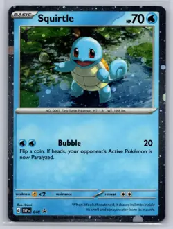 Squirtle (Cosmos Holo) 048 Promo Scarlet & Violet Promo Pokemon Near Mint - Image 1