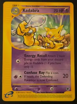 Pokemon Kadabra Expedition Base Set 84/165 Uncommon Regular 70HP English - Image 1