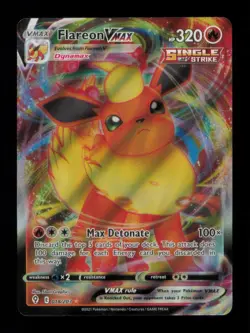 FLAREON VMAX VMAX RARE HOLO 018/203 NM POKEMON - Image 1