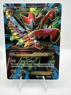 Pokemon TCG M Scizor EX (Full Art) 120/122 Breakpoint 2016 Holo LP - Image 1