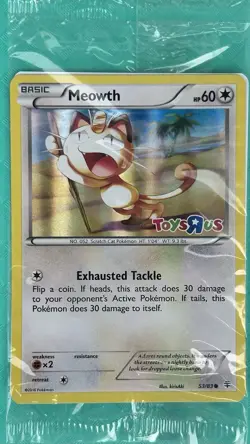 Pokemon TCG Meowth 53/83 Generations Toys R Us Promo Holo English 2016 - Sealed - Image 1