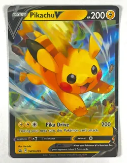 Pikachu V SWSH285 Pokemon Sword & Shield Promo 2023 - Image 1
