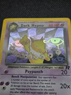 Dark Hypno (Holo) 9/82 Pokemon Team Rocket Unlimited - NM - Image 2