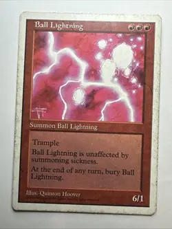Ball Lightning MTG Core Set 5th Edition Regular 1997 Magic: The Gathering CardMP - Image 1