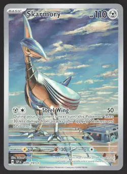 Skarmory 209/191 Holofoil SV08: Surging Sparks Near Mint - Image 1