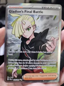 Gladion's Final Battle 108/084 Ultra Rare Pokemon Pitch Black ME05 Near Mint NM - Image 1