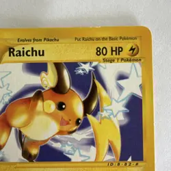Pokemon Raichu 061/165 Expedition Base Set Regular Rare Stage 1 80HP 2002 - Image 4