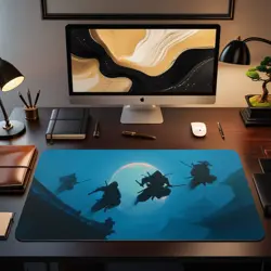 Tribal Ninja Themed Playmat - Kawaii Anime Style Gaming Mat for MTG/TCG - Image 2