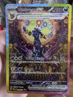 Umbreon ex 161/131 SIR Pokemon Prismatic Evolutions Clean Copy!!! - Image 1
