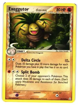 Pokemon TCG Exeggutor Delta Species Uncommon Holon Phantoms 41/110 MP/HP - Image 1