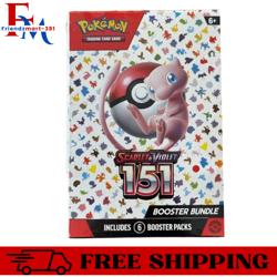 Pokemon TCG Scarlet & Violet 151 Booster Bundle Sealed New (6 packs)-US - Image 1