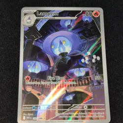 Pokemon TCG Lampent Holo Full Art Illustration Rare 102/086 White Flare Eng - Image 1