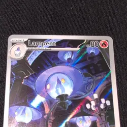 Pokemon TCG Lampent Holo Full Art Illustration Rare 102/086 White Flare Eng - Image 2