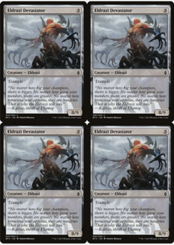 4x Eldrazi Devastator 007/274 Battle for Zendikar MTG Common Playset - Image 1