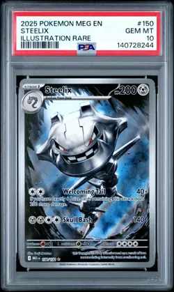 Pokemon Steelix 150/132 - Mega Evolutions Illustration Rare - PSA 10 GEM MINT - Image 3