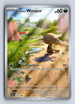 Paldean Wooper 102/094 Illustration Rare Phantasmal Flames Pokemon NM/M - Image 1