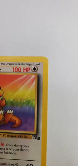 Pokemon Dragonite Fossil 19/62 Non-Holo 1st Edition Rare Near Mint - Image 2