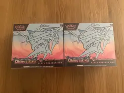 2 X Pokemon Chaos Rising Pokemon Center Elite Trainer Box ETB New Sealed - Image 1