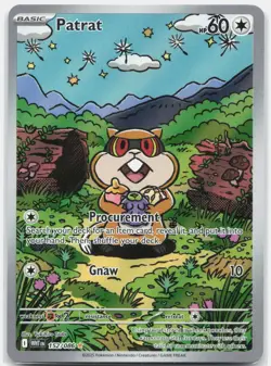 Patrat 152/086 Illustration Rare White Flare Pokemon Holo Near Mint - Image 1