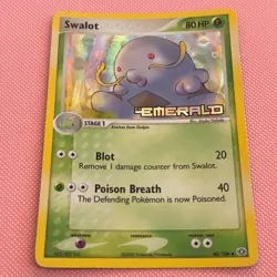 SWALOT 40/106 REVERSE HOLO STAMPED POKEMON EX EMERALD NM NEAR MINT+ - Image 2