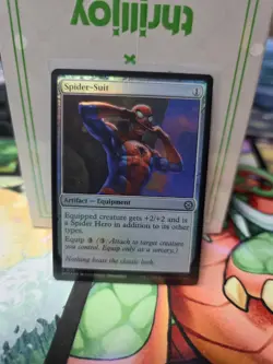 NM Foil Spider-Suit, MTG, Marvel's Spider-Man, Magic the Gathering, 176 - Image 1