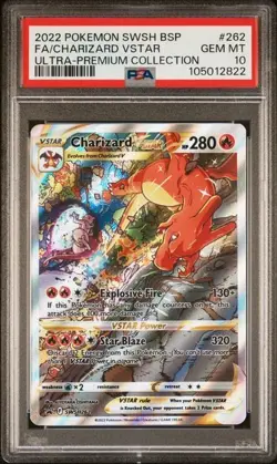 Charizard VSTAR SWSH262 FA - Pokemon Charizard VSTAR UPC PSA 10 Gem Mint - Image 1