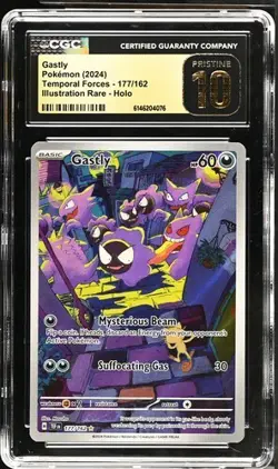 Gastly 177/162 Illustration Rare - Pokemon Temporal Forces CGC 10 Pristine - Image 1