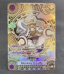 One Piece TCG Monkey D. Luffy Op05-119 SEC English Gold Foil High Quality Proxy - Image 1