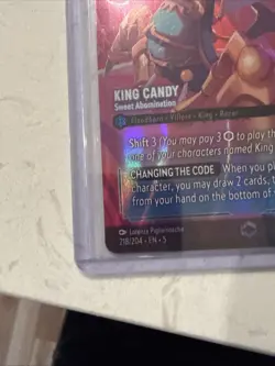 King Candy Sweet Abomination Enchanted Card - Lorcana Shimmering Skies - Image 5