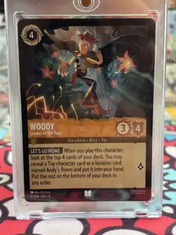 Woody Leader of the Toys Foil 21/204 Wilds Unknown Disney Lorcana - NM - Image 2