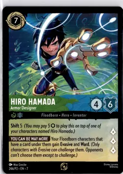 Hiro Hamada Armour Designer 24A/P2 Disney Lorcana Non Foil Participation Promo - Image 3