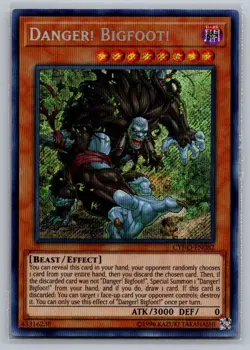 Danger! Bigfoot! CYHO-EN082 Secret Rare Cybernetic Horizon Yu-Gi-Oh Near Mint - Image 1