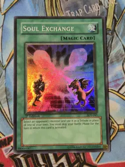 NM NA Soul Exchange Super Rare 1st Edition Starter Deck: Yugi SDY-041 2002 - Image 1