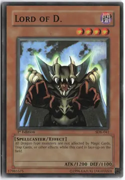 Yugioh - Lord of D. SDK-041 1st Edition - Starter Deck: Kaiba - Image 1