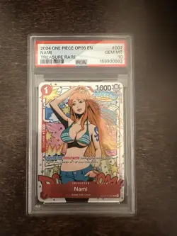 Bandai One Piece CCG Nami Treasure Rare TR ST01-007 Holo Foil English PSA 10 - Image 1