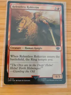 MTG Relentless Rohirrim (FOIL) 0144 Lord of the Rings M/NM Free UK P&P - Image 1