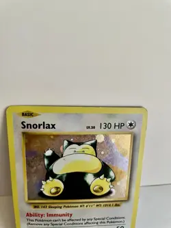 Pokemon TCG Snorlax XY Black Star Promo XY179 Cosmos Holo LP - Image 3