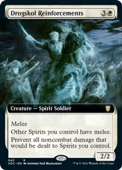 NM - Drogskol Reinforcements (Extended Art) [VOC - 43] Commander: Innistrad: ... - Image 1