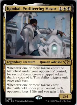 Kambal, Profiteering Mayor 211 Rare Magic: The Gathering NM/M - Image 1